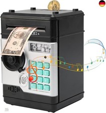 Kinder Tresor Elektronische Piggy Bank,Mini ATM Spardose mit Code und