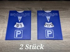 2 x Parkscheibe aus Kunstleder