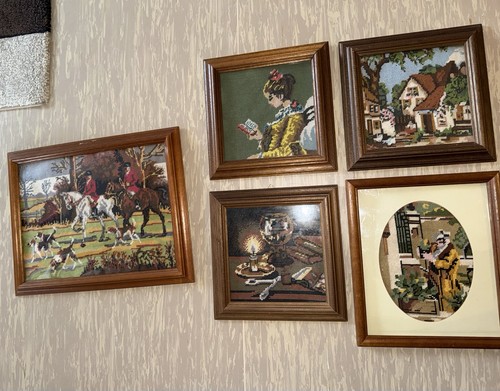 Vintage stickbilder gobelin - stickbilder, /
