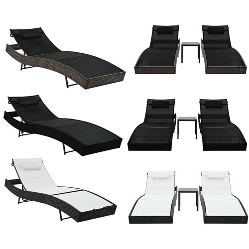 Rattan sonnenliege set - rattan,