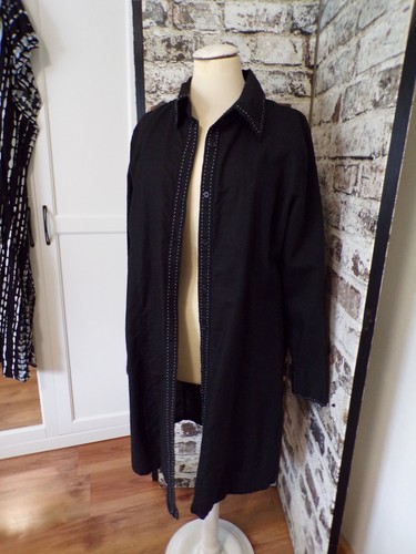 Mode langarm leinen long - m&s,
