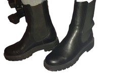 ?Catwalk?Stiefel-Boots?Schwarz?stabile Sohle?Gr39?super?