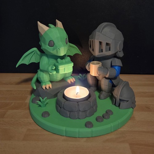 Teelichthalter drache und - drache,