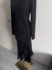 SHEIN Petite Volant Kleid Lang