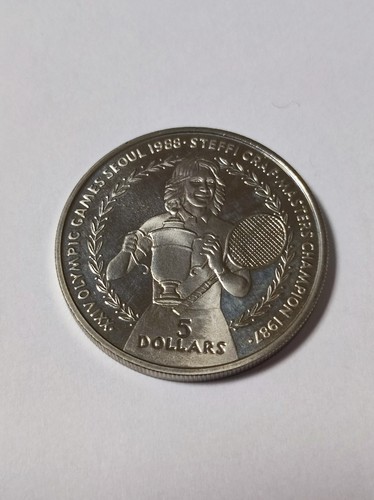 Niue dollar 1988 steffi - 5, graf