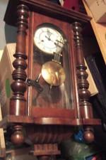 Gustav Becker vintage antike Pendel Wanduhr 1880-1890 guter Zustand 