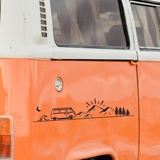 Van Aufkleber 60x15 cm Berge