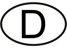 D Aufkleber Schild Deutschland