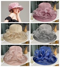 Organza Derby Damen mütze faszinierend für Tee Party Braut Hochzeitskleid Hut