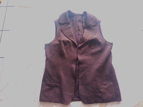Damen weste braun vintage - 50,
