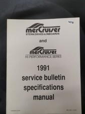 Mercruiser Stern Drives & Inboards 1991 Werkstatt Handbuch SIS-1043 1-1291