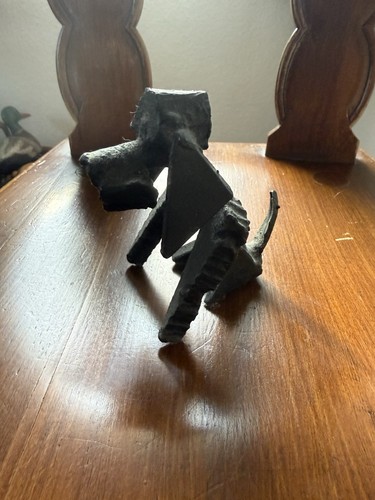 Massive eisen skulptur hund - massive,