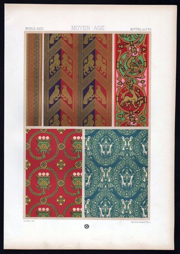 1890 middle ages ornament - middle,