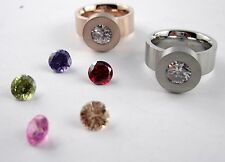 Edelstahl Ring Wechsel Schmuck