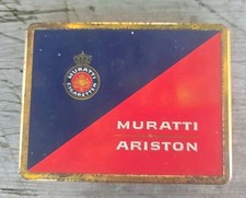 Alte Blechdose Zigarettendose 50 Cigaretten Muratti Ariston