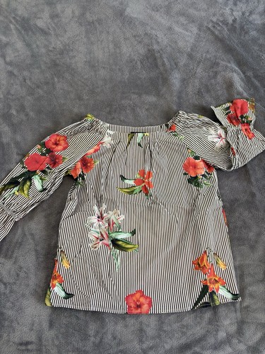 Gestreifte bluse hemd mit - gestreifte,