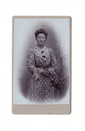 Cdv foto damenportrait feine - foto,