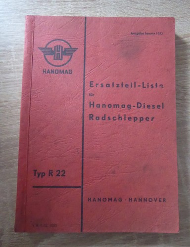Hanomag dieselschlepper r22 - hanomag,