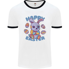 Happy Easter Bunny Herren Ringer T-Shirt
