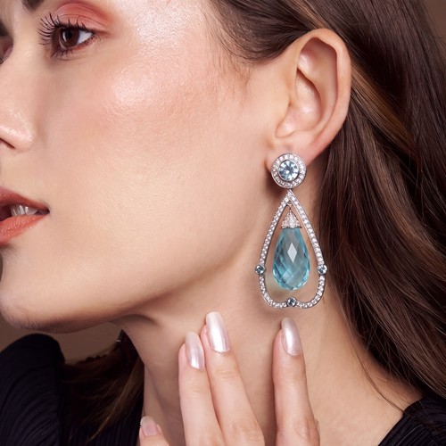 Luxus aquamarin diamant - luxus,