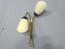 ERCO Wandleuchte 50er Jahre Glas Messing Midcentury Modernism