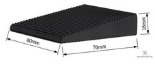 Türstopper 70x60x16mm schwarz