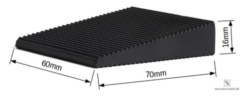 Türstopper 70x60x16mm schwarz
