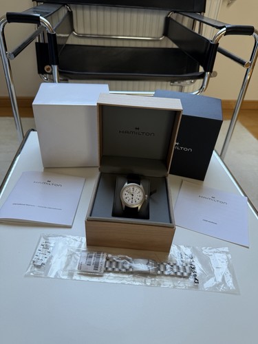 Hamilton khaki automatic - khaki, weiß