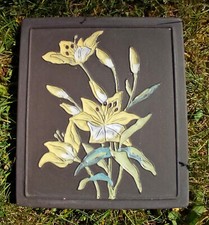 Wandbild, Keramikbild, Kermos Keramik, 50/60er, Keramikfliese zum Aufhängen 