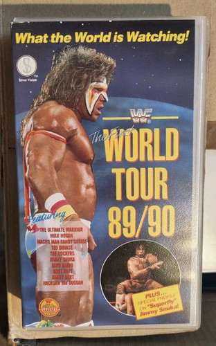 Wwf world tour vhs video - world, 89/90