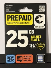 congstar Prepaid Telefonkarte