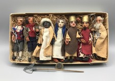 Alte Krippenfiguren Krippe Holz Handarbeit Puppen