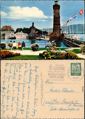 Ansichtskarte lindau - ansichtskarte,