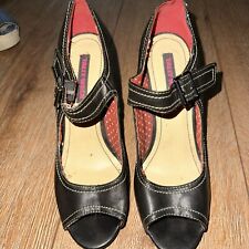 DESIGNER  DAMENSCHUHE ELEGANT High HEELS CLUB -PARTY SCHWARZ PUMPS Gr.40