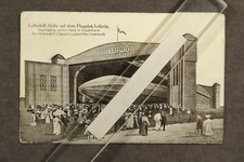 Luftschiffhalle Leipzig Zeppelin Flugplatz  / AK 85