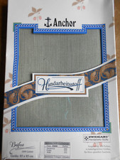 Zählstoff Belfast feine Kreuzstiche Sticken 12,2-fädig 100% Leinen heu 85x85cm