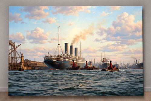 Leinwandbild hamburg hafen - leinwandbild,