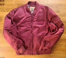 Alpha Industries MA-1 D-Tec Bomberjacke 2XL Rot Fliegerjacke