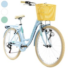Damen Cityrad 26" mit Korb Citybike 6 Gänge Cantaloupe 3 Farben KS Cycling M507C