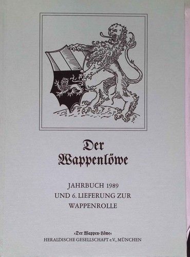 Der wappenlöwe jahrbuch 1989 - der,