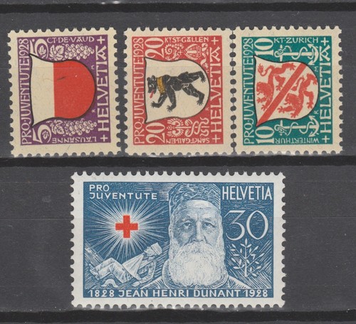 Schweiz 1928 229 232 pro - 229-232,