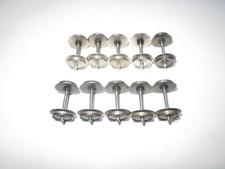 Fleischmann H0 / 10x DC-Radsatz mit LaufØ 11,1mm und Spitzlagerachse mit 25mm