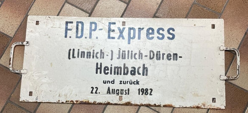 Zuglaufschild - 2/3,