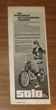 Seltene Werbung SOLO | MARS - Die ersten Mofas mit hydraulischer Kuppiung 1978