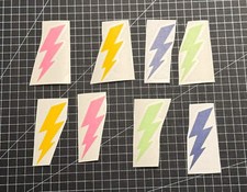2x Aufkleber / Sticker - Blitz