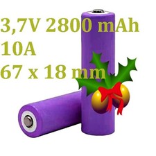 2 Stück Akku 3,7V 2800mAh 10A