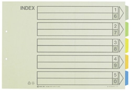 King jim tab color - jim, index