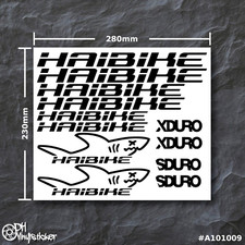 Haibike Sticker Mattschwarz |