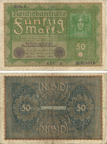 Geldscheine reichsmark auswahl - reichsmark,