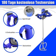 Power Rührwerk Starken 4000W Akku Rührwerk Mörtelrührer Betonmischer 1700 U/min